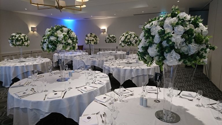 Cranage Hall wedding table decorations