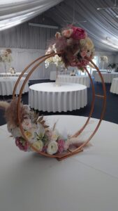 Wedding table centrepiece arrangement
