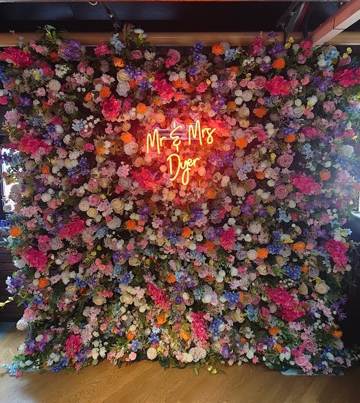 Liverpool flower wall hire