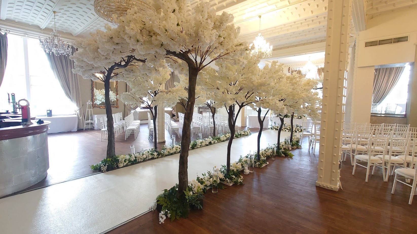 Blossom tree wedding ceremony at 30 James Street Liverpool