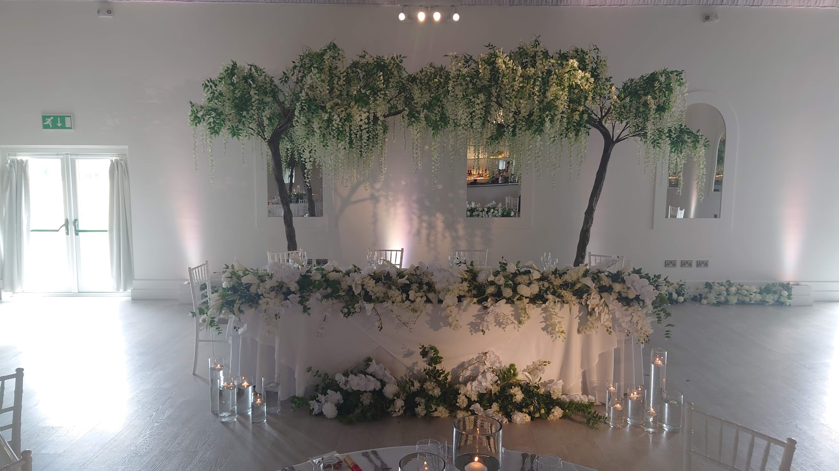 Henblas Country Park venue dressing - Woodyatt Warner Wedding decorations at Henblas Country Park