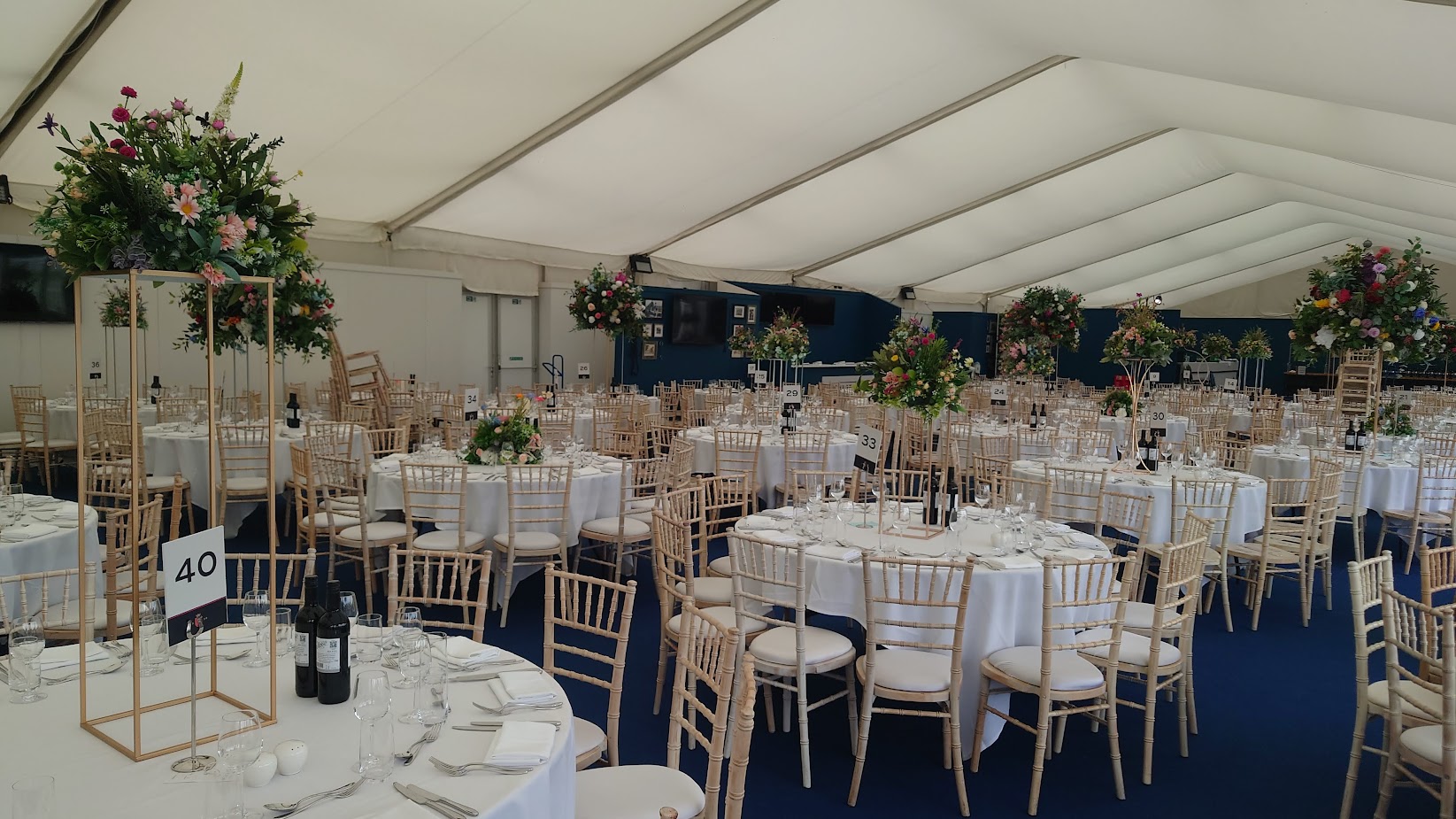 Event decorations for Liverpool University Graduation Ball