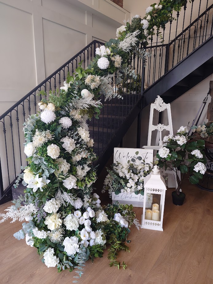 Wedding decoration ideas for stairs