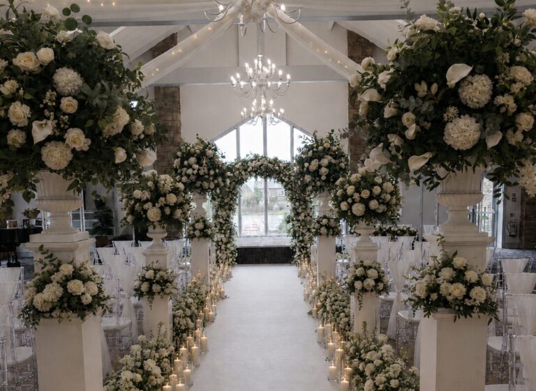 Mytton Fold wedding venue dressing