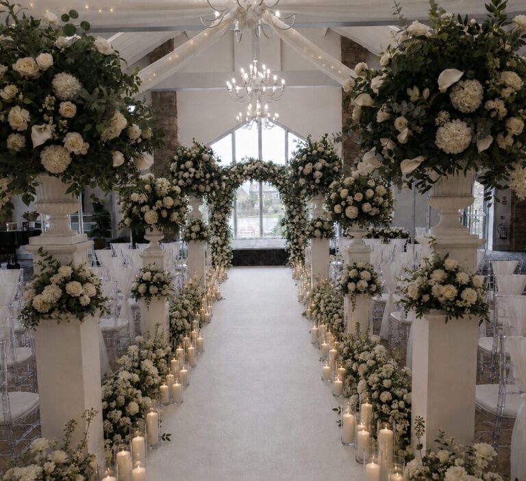 Mytton Fold wedding venue dressing