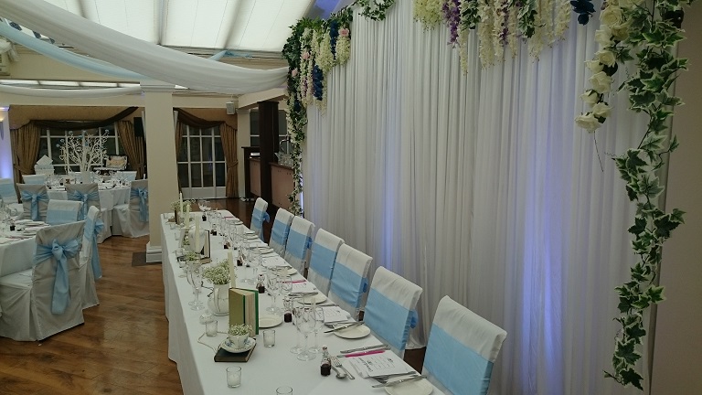 floral backdrop hire cheshire