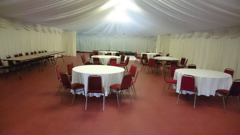 marquee at bowdon rugby club