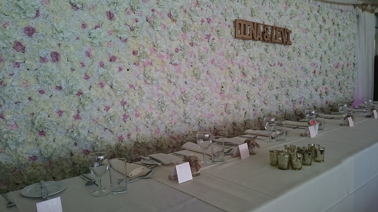 flower wall hire cheshire