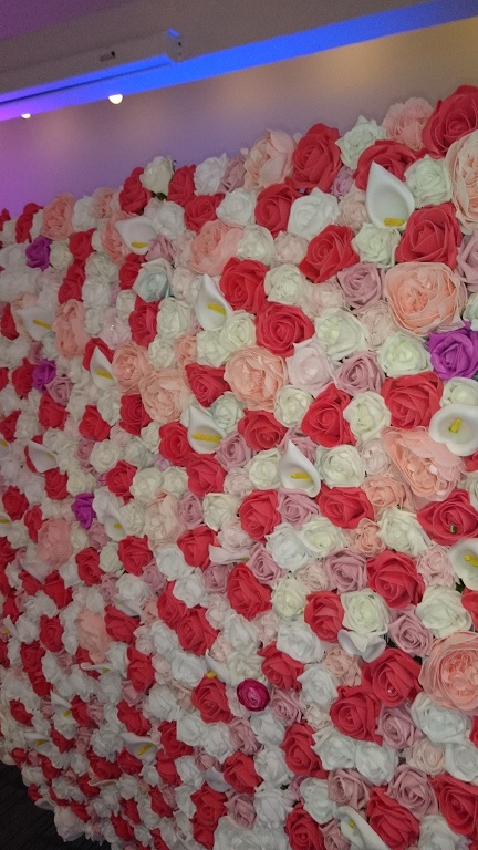 flower wall for hire
